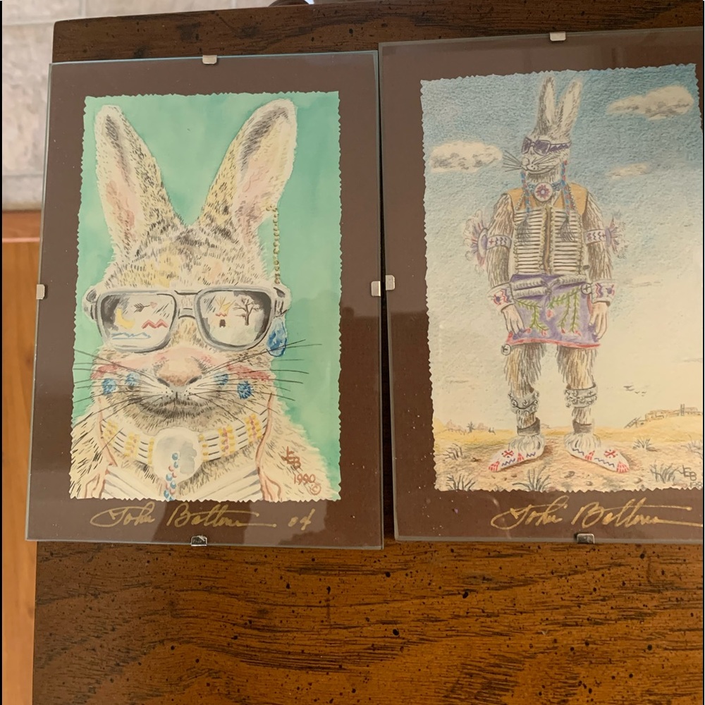 Crazy Bunnies. Prints by Indian Artist.